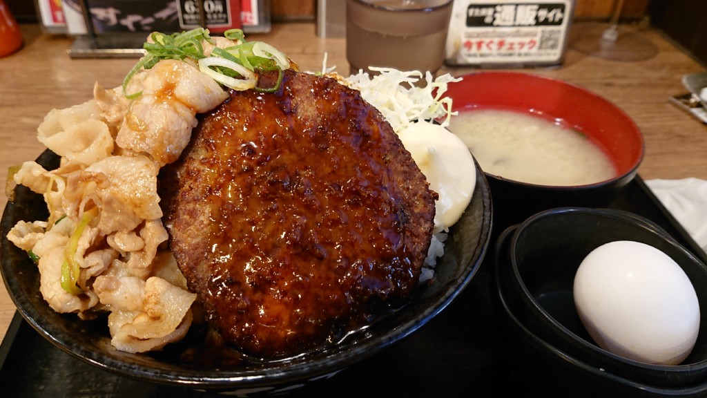 毎月29 肉 の日は 無料で肉増量 伝説のすた丼屋 千葉富士見店にて パワフルバーグ合い盛りすた丼1 5倍増と全面対決 孤高の千葉グルメ